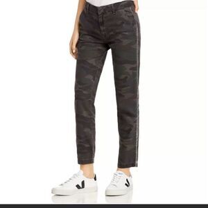 NWT Sundry Camouflage Trouser Style Pants Sequin Side Racing Stripe Sz 28